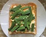 ３分で♪ニラ卵豆腐パン作り方4写真