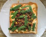 ３分で♪ニラ卵豆腐パン作り方5写真