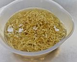 切干大根でヘルシ−麺！きつねうどん風作り方1写真