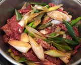 細切れ牛肉切り落とし牛肉で変わりすき焼き作り方3写真