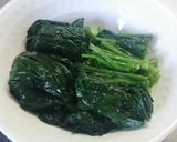 ほうれん草としめじのお浸し【母の味】作り方1写真