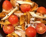 ドライマンゴーとトマトの鶏モモ煮込み作り方3写真