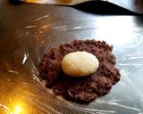 大納言小豆で作った粒餡のぼたもち２種作り方6写真
