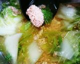 からだぽかぽか♥白菜の辛子明太子スープ作り方5写真