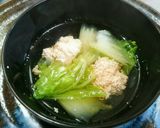 からだぽかぽか♥白菜の辛子明太子スープ作り方6写真