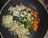 簡単旨辛キムチ炒め丼作り方1写真