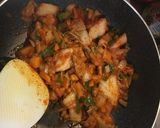 簡単旨辛キムチ炒め丼作り方3写真