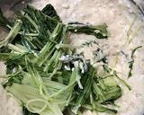 水菜と塩昆布の白和え作り方3写真