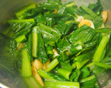 小松菜と油あげの煮物♪生姜を入れて♪作り方4写真