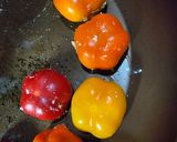 カラーピーマン肉詰め作り方4写真
