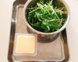 簡単、激ウマ♬ 水菜と卵豆腐のお吸い物作り方1写真