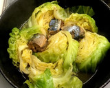 簡単。節約。キャベツ丸ごと鯖缶煮。作り方6写真