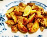 【鶏モモとじゃが芋のレモンソテー】作り方4写真