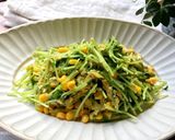 レンジで簡単！豆苗とベーコンの玉子炒め作り方10写真