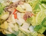 豚肉とたっぷり白菜のあんかけ焼きそば☆作り方5写真