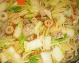 豚肉とたっぷり白菜のあんかけ焼きそば☆作り方6写真