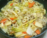 豚肉とたっぷり白菜のあんかけ焼きそば☆作り方8写真