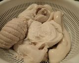 ミズダコ道具（内臓）のオリーブオイル炒め作り方1写真