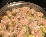 あったまるよ⭐️豆腐入り鶏団子鍋作り方3写真