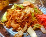 生麺をレンジで本格蒸し麺にする！焼そば作り方9写真