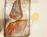 まぐろのニンニクバターステーキ作り方1写真