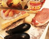ナスとチーズの豚肉ロースかつ作り方1写真