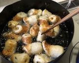 ちくわの ゴマ&ひじきふりかけ揚げ作り方3写真