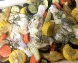 早技!ローストチキン 豪華オーブン焼き作り方8写真