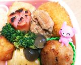 今日のキャラ弁2/20(くまちゃんごはん作り方2写真