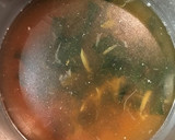 煮汁リメイク！もやしとわかめのスープ作り方3写真