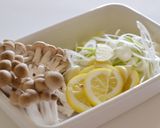 ししゃもとレモンのネギ塩パスタ作り方1写真