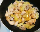 鶏、じゃがいも、蓮根の照り焼き作り方4写真