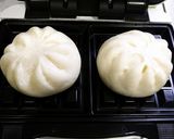 簡単！サクふわ☆肉まんホットサンド作り方2写真