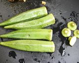 簡単副菜！鶏とオクラの柚子胡椒炒め作り方1写真