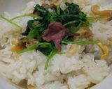 炊飯器であさりごはん作り方3写真