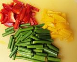 レンジで♪豚肉と野菜の焼肉風作り方1写真