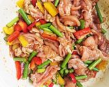 レンジで♪豚肉と野菜の焼肉風作り方3写真