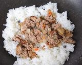 ハンバーグからのケチャップライス作り方1写真