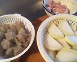 フライパンで田舎こんにゃくと大根の煮物作り方4写真