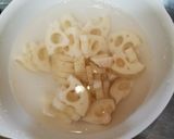 皮付レンコンと豚えのきの中華炒め作り方1写真