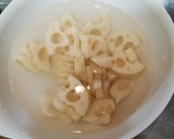 皮付レンコンと豚えのきの中華炒め作り方1写真