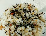 冷凍保存のひじき煮と余ったご飯でおにぎり作り方2写真