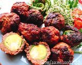 【お弁当に】芽キャベツハンバーグ作り方10写真