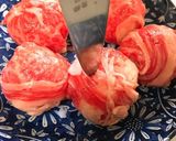 鍋のお供にも！焼肉のタレで肉巻きおにぎり作り方3写真