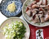 ペペロンチーノ風蛸のパスタ作り方1写真