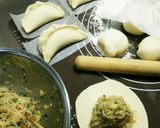 『餃子ドッグ風』餃子の具の残りで餃子まん作り方5写真