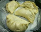 『餃子ドッグ風』餃子の具の残りで餃子まん作り方7写真