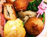 今日のキャラ弁2/21(ねこちゃん２種)作り方2写真