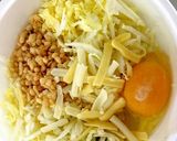 冷蔵庫の残り物で簡単！白菜豆腐のお好み焼作り方4写真