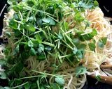 フライパン1つで！豆苗の松茸風味パスタ作り方6写真